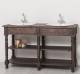 Dulap baie pentru lavoare cu picioare strunjite - lavoarele sunt incluse in pret - Culoare_P111 - LACUIT & VOPSIT de la Rustic Butique OUTPS657 - Culoare_P111 - LACUIT & VOPSIT