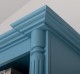 Biblioteca mare cu ornamente, 4 usi si spatiu deschis, BAS + SUP - Culoare_P053 - VOPSIT de la Rustic Butique OUTPS731BAS+SUP - Culoare_P053 - VOPSIT
