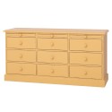 Comoda cu 9 sertare de la Rustic Butique PS104 - Culoare_P029++P050A - 2 STRATURI DE CULORI ANTICHIZAT