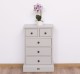 Noptiera cu 5 sertare de la Rustic Butique PS122 - Culoare_P013 - VOPSIT