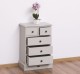 Noptiera cu 5 sertare de la Rustic Butique PS122 - Culoare_P013 - VOPSIT