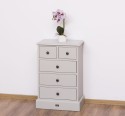 Noptiera cu 5 sertare de la Rustic Butique PS122 - Culoare_P013 - VOPSIT