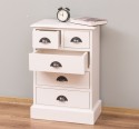 Noptiera cu 5 sertare de la Rustic Butique PS122 - Culoare_P015 - VOPSIT