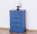 Noptiera cu 5 sertare de la Rustic Butique PS122 - Culoare_P45A - VOPSIT ANTICHIZAT