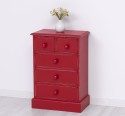 Noptiera cu 5 sertare de la Rustic Butique PS122 - Culoare_P047A - VOPSIT ANTICHIZAT