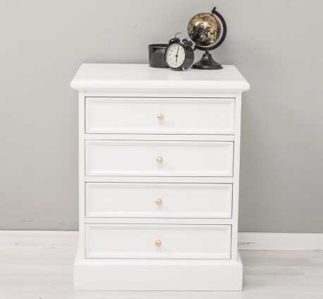 Noptiera cu 5 sertare cu sine cu dimensiuni 60x45x74 - Culoare_P004 - VOPSIT de la Rustic Butique OUTPS21268 - Culoare_P004 - VOPSIT