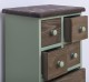 Comoda ingusta cu 8 sertare de la Rustic Butique PS89 - Culoare Top_P066 - Culoare Corp_P054 - Culoare Sertare_P066 - DUBLU COLOR
