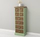 Comoda ingusta cu 8 sertare de la Rustic Butique PS89 - Culoare Top_P066 - Culoare Corp_P054 - Culoare Sertare_P066 - DUBLU COLOR