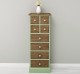 Comoda ingusta cu 8 sertare de la Rustic Butique PS89 - Culoare Top_P066 - Culoare Corp_P054 - Culoare Sertare_P066 - DUBLU COLOR