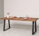 Masa cu picioare metal cu dim. 210x90x5,5 cu picioare metalice - Culoare_P064 - PERIAT ADANC de la Rustic Butique OUT21373 - Culoare_P064 - PERIAT ADANC
