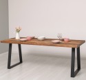 Masa cu picioare metal cu dim. 210x90x5,5 cu picioare metalice - Culoare_P064 - PERIAT ADANC de la Rustic Butique OUT21373 - Culoare_P064 - PERIAT ADANC
