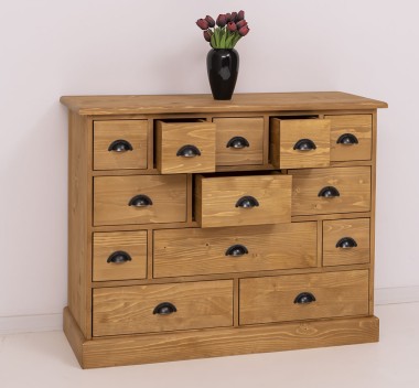 Comoda cu 13 sertare de la Rustic Butique PS103 - Culoare_P002 - CERUIT