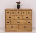 Comoda cu 13 sertare de la Rustic Butique PS103 - Culoare_P002 - CERUIT