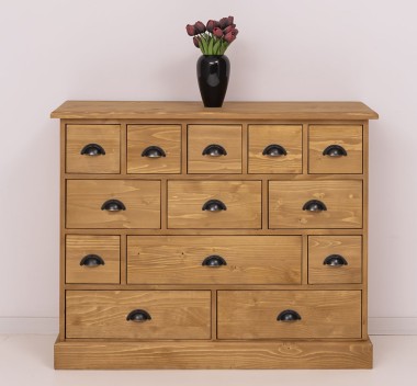Comoda cu 13 sertare de la Rustic Butique PS103 - Culoare_P002 - CERUIT