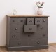 Comoda cu 13 sertare de la Rustic Butique PS103 - Culoare Top_P064 - Culoare Corp_P024++P022A - TRIPLU COLOR