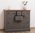 Comoda cu 13 sertare de la Rustic Butique PS103 - Culoare Top_P064 - Culoare Corp_P024++P022A - TRIPLU COLOR