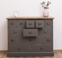 Comoda cu 13 sertare de la Rustic Butique PS103 - Culoare Top_P064 - Culoare Corp_P024++P022A - TRIPLU COLOR