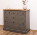 Comoda cu 13 sertare de la Rustic Butique PS103 - Culoare Top_P064 - Culoare Corp_P024++P022A - TRIPLU COLOR