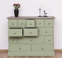 Comoda cu 13 sertare de la Rustic Butique PS103 - Culoare Top_P037 - Culoare Corp_P054 - DUBLU COLOR