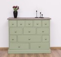 Comoda cu 13 sertare de la Rustic Butique PS103 - Culoare Top_P037 - Culoare Corp_P054 - DUBLU COLOR