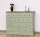 Comoda cu 13 sertare de la Rustic Butique PS103 - Culoare Top_P037 - Culoare Corp_P054 - DUBLU COLOR