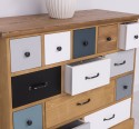 Comoda cu 13 sertare de la Rustic Butique PS103 - Culoare Top_P001 - Culoare Corp_P002 - Culoare Multicolor - MULTICOLOR