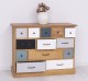 Comoda cu 13 sertare de la Rustic Butique PS103 - Culoare Top_P001 - Culoare Corp_P002 - Culoare Multicolor - MULTICOLOR