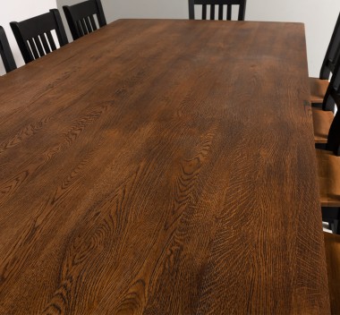 Masa dining cu picioare X,blat stejar cu dim. 240x120x78 cu 12 scaune - Culoare Top_P064 - Culoare Corp_P003 - DUBLU COLOR de la Rustic Butique OUT20198+12XPS661 - Culoare Top_P064 - Culoare Corp_P003 - DUBLU COLOR