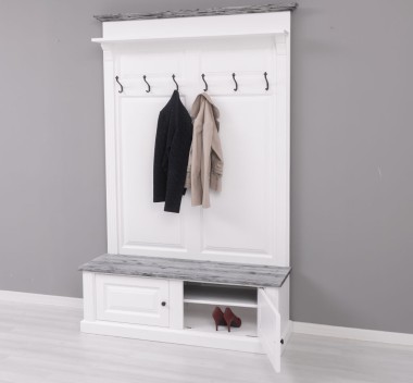 Cuier cu 2 usi - Culoare Top_P072 - Culoare Corp_P004 - Culoare Cornisa_P072 - DUBLU COLOR de la Rustic Butique PS366 - Culoare Top_P072 - Culoare Corp_P004 - Culoare Cornisa_P072 - DUBLU COLOR