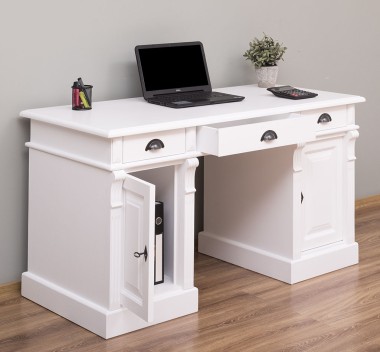 Birou cu 2 usi si 3 sertare, Colectia Directoire de la Rustic Butique PS115 - Culoare_P004 - VOPSIT