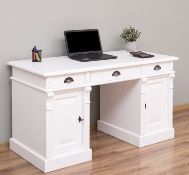 Birou cu 2 usi si 3 sertare, Colectia Directoire de la Rustic Butique PS115 - Culoare_P004 - VOPSIT