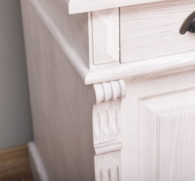 Birou cu 2 usi si 3 sertare, Colectia Directoire de la Rustic Butique PS115 - Culoare_P080 - PERIAT ADANC
