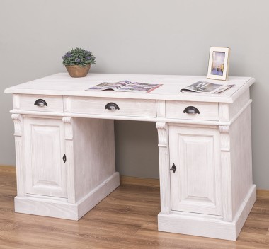 Birou cu 2 usi si 3 sertare, Colectia Directoire de la Rustic Butique PS115 - Culoare_P080 - PERIAT ADANC
