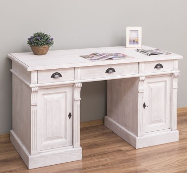 Birou cu 2 usi si 3 sertare, Colectia Directoire de la Rustic Butique PS115 - Culoare_P080 - PERIAT ADANC