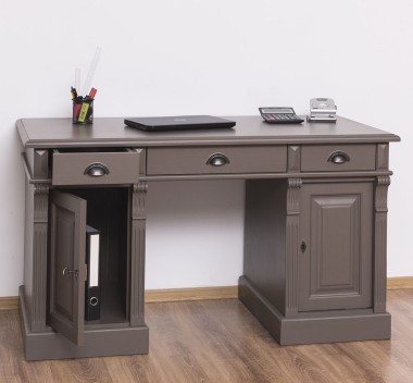 Birou cu 2 usi si 3 sertare, Colectia Directoire de la Rustic Butique PS115 - Culoare_P028 - VOPSIT