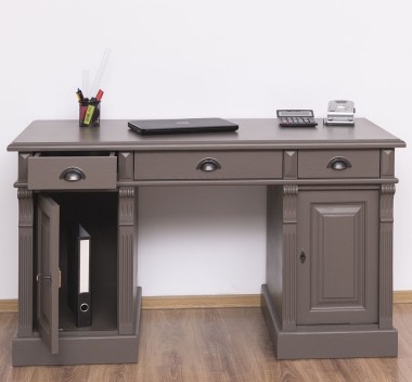 Birou cu 2 usi si 3 sertare, Colectia Directoire de la Rustic Butique PS115 - Culoare_P028 - VOPSIT
