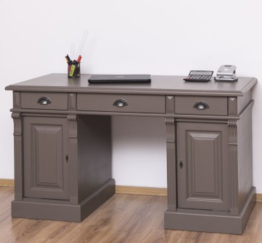 Birou cu 2 usi si 3 sertare, Colectia Directoire de la Rustic Butique PS115 - Culoare_P028 - VOPSIT