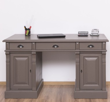 Birou cu 2 usi si 3 sertare, Colectia Directoire de la Rustic Butique PS115 - Culoare_P028 - VOPSIT