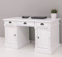 Birou cu 2 usi si 3 sertare, Colectia Directoire de la Rustic Butique PS115 - Culoare_P029++P004A - 2 STRATURI DE CULORI ANTICHIZAT