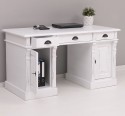 Birou cu 2 usi si 3 sertare, Colectia Directoire de la Rustic Butique PS115 - Culoare_P029++P004A - 2 STRATURI DE CULORI ANTICHIZAT