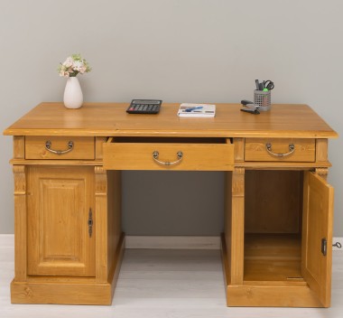 Birou cu 2 usi si 3 sertare, Colectia Directoire de la Rustic Butique PS115 - Culoare_P082 - LACUIT & VOPSIT