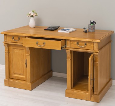 Birou cu 2 usi si 3 sertare, Colectia Directoire de la Rustic Butique PS115 - Culoare_P082 - LACUIT & VOPSIT