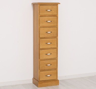 Comoda ingusta cu 7 sertare de la Rustic Butique PS276 - Culoare_P082 - LACUIT & VOPSIT