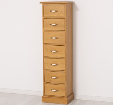 Comoda ingusta cu 7 sertare de la Rustic Butique PS276 - Culoare_P082 - LACUIT & VOPSIT