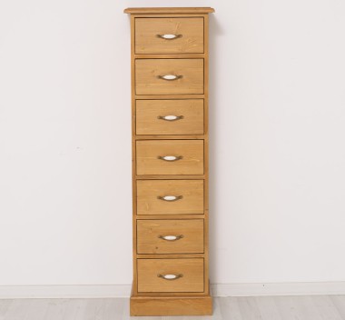 Comoda ingusta cu 7 sertare de la Rustic Butique PS276 - Culoare_P082 - LACUIT & VOPSIT