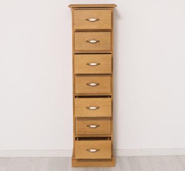 Comoda ingusta cu 7 sertare de la Rustic Butique PS276 - Culoare_P082 - LACUIT & VOPSIT