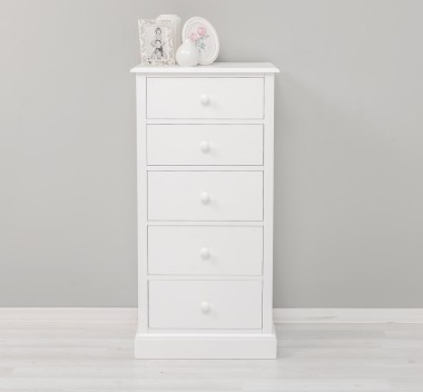 ComodÄƒ Ã®naltÄƒ cu 5 sertare - Culoare_P004 - VOPSIT de la Rustic Butique OUTMPS7095 - Culoare_P004 - VOPSIT