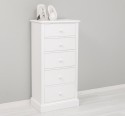 ComodÄƒ Ã®naltÄƒ cu 5 sertare - Culoare_P004 - VOPSIT de la Rustic Butique OUTMPS7095 - Culoare_P004 - VOPSIT
