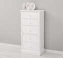 ComodÄƒ Ã®naltÄƒ cu 5 sertare - Culoare_P004 - VOPSIT de la Rustic Butique OUTMPS7095 - Culoare_P004 - VOPSIT