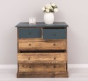 Comoda cu 2 sertare inguste + 3 sertare largi de la Rustic Butique PS151 - Culoare Top_P087A - Culoare Corp_P064 - PERIAT ADANC